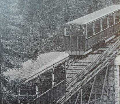 Historischer Druck – Bergbahnen II – Holzstich 1894 [1 Blatt]. 2