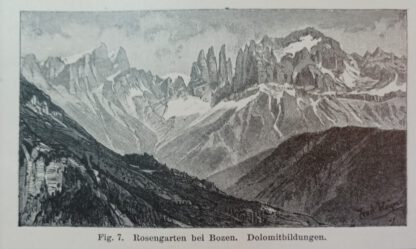 Historischer Druck – Gebirgsbildungen – Holzstich 1895 [1 Blatt]. 2