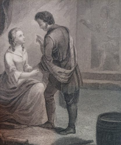 Szene aus Lederstrumpf-Erzählungen von James Fenimore Cooper XI – Stahlstich 1864. 2