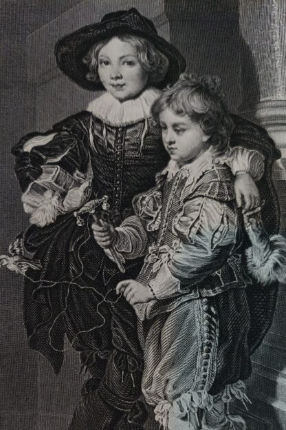 Die Söhne des Rubens – Sons of Rubens – Stahlstich 1871. 2