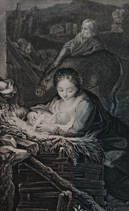 Die Heilige Nacht – The Nativity – Stahlstich 1871. 2