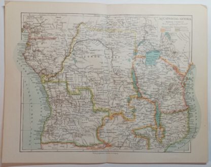 Historische Karte – Äquatorial-Afrika – Lithographie 1894 [1 Blatt].