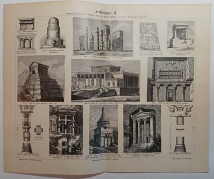 Historischer Druck – Architektur II – Holzstich 1894 [1 Blatt].