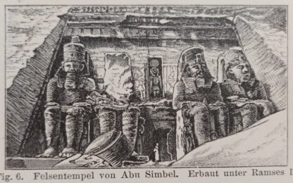 Historischer Druck – Architektur I Ägyptische Baukunst – Holzstich 1894 [1 Blatt]. 2