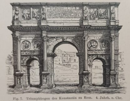 Historischer Druck – Architektur V Römische Baukunst – Holzstich 1894 [1 Blatt]. 2