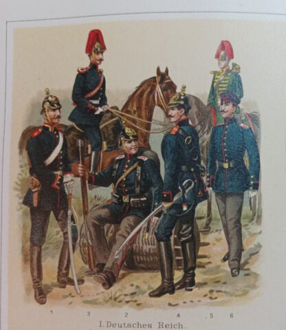 Historischer Druck - Artillerie - Chromolithographie 1894 [1 Blatt]. – Bild 2