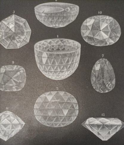 Diamanten – Holzstich 1875 [1 Blatt]. 2