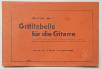 Grifftabelle für die Gitarre.