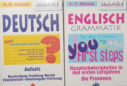 Schülerhilfe Deutsch – Aufsatz (5.-8. Klasse) – Englishc Grammatik – Hauptschwierigkeiten in den ersten Lernjahren (5.-7. Klasse).