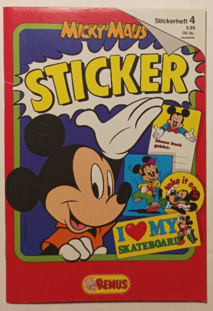Micky Maus Stickerheft 4.