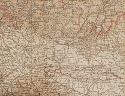 Ober-Italien 1:1.740.000 – Lithographie 1876 [1 Blatt]. 2