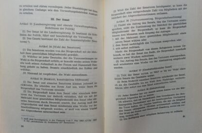 Grundgesetz für die Bundesrepublik Deutschland und Verfassung der Freien und Hansestadt Hamburg. 3