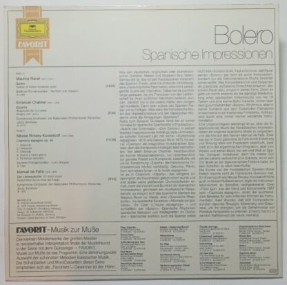 Bolero – Spanische Impressionen [Vinyl LP]. 2