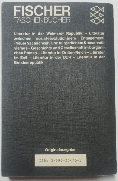 Sozialgeschichte der deutschen Literatur von 1918 bis zur Gegenwart. 2