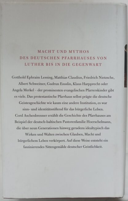 Das evangelische Pfarrhaus – 300 Jahre Glaube, Geist und Macht: Eine Familiengeschichte. 2