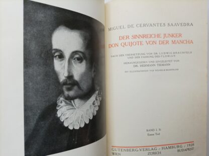 Der sinnreiche Junker Don Quijote von der Mancha [Werke der Weltliteratur Band – 2 Bände]. 2