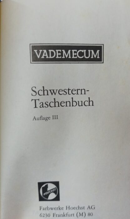 Vademecum – Schwestern-Taschenbuch. 2