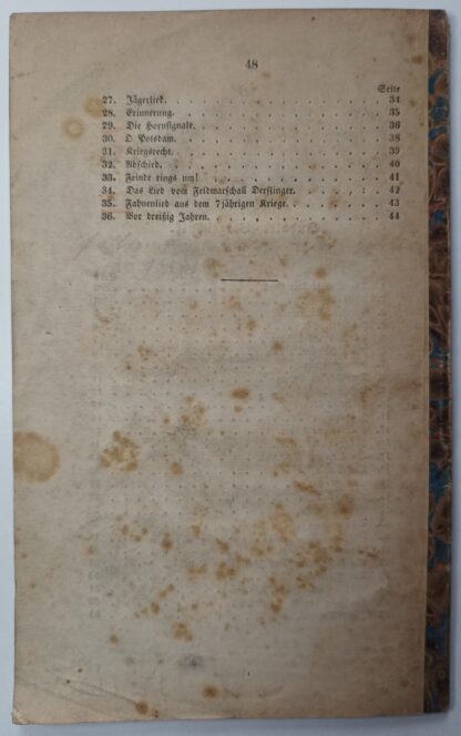Liederbuch der Freiwilligen von 1813, 14, 15. 2