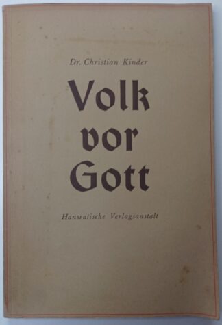 Volk vor Gott – Mein Dienst an der Deutschen Evangelischen Kirche [signiert + Brief].