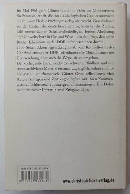 Günter Grass im Visier – Die Stasi-Akte [signiert]. 2