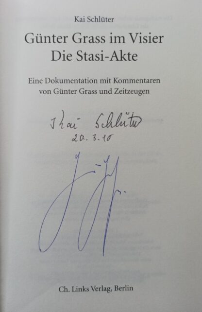 Günter Grass im Visier – Die Stasi-Akte [signiert]. 3