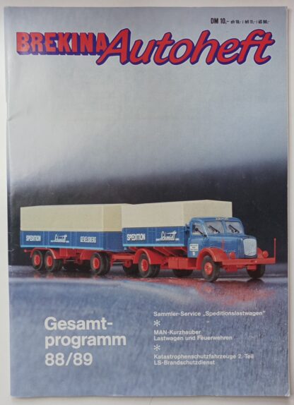 Brekina Autoheft – Gesamtprogramm 88/89.