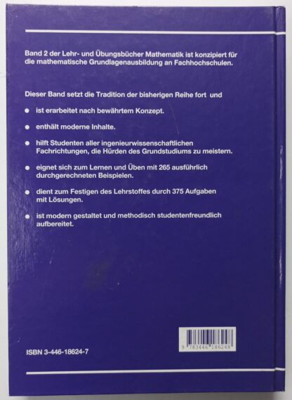 Lehr- und Übungsbuch Mathematik – Band 2: Analysis. 2