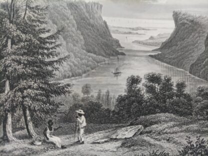 Ausfluss des Niagara – Stahlstich 1859. 2