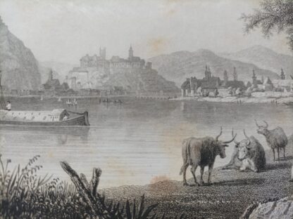 Ofen & Pesth – Budapest – Stahlstich 1859. 2
