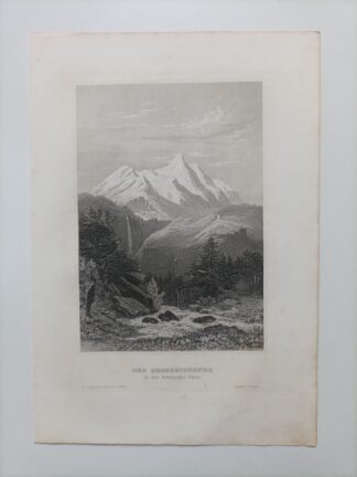 Der Grossglockner – Stahlstich 1859.