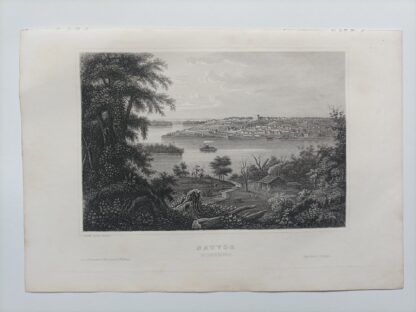 Nauvoo (Mississippi) – Stahlstich 1859.