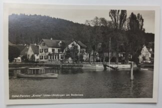 Ansichtskarte Hotel-Pension “Krone” Unter-Uhldingen am Bodensee [ungelaufen].