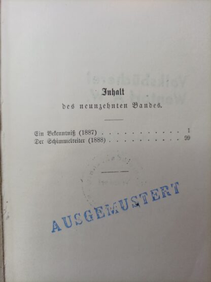 Theodor Storm´s gesammelte Schriften Band 19 – Ein Bekenntnis – Der Schimmelreiter. 3