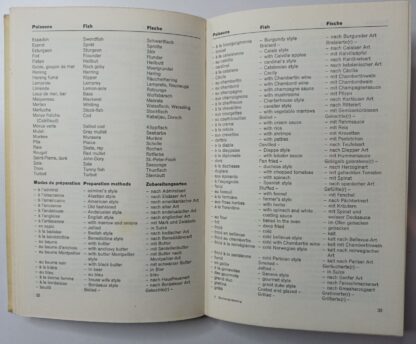 Le Traducteur des Menus – The Menu-Translator – Übersetzungsbuch für Speisekarten [frz./engl./dt.]. 3