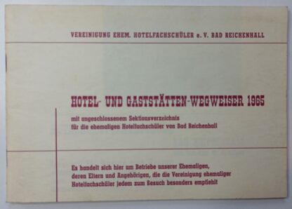 Hotel- und Gaststätten-Wegweiser 1965