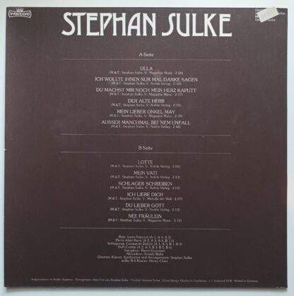 Stephan Sulke [Vinyl LP]. 2