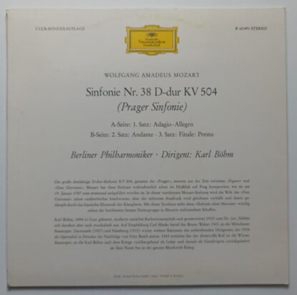 Sinfonie Nr. 38 D-dur KV 504 (Prager Sinfonie) [Vinyl 10″]. 2