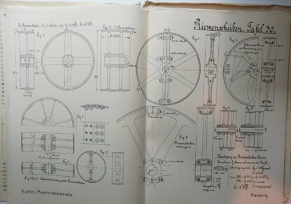 Maschinen-Elemente – Tafeln für das Entwerfen beim Maschinenzeichnen [37 Tafeln, komplett]. 4