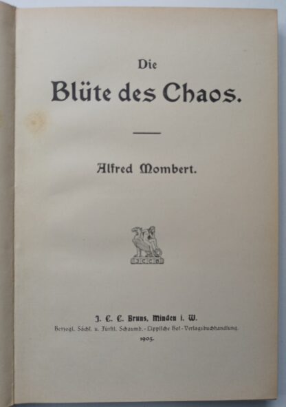 Die Blüte des Chaos. 3