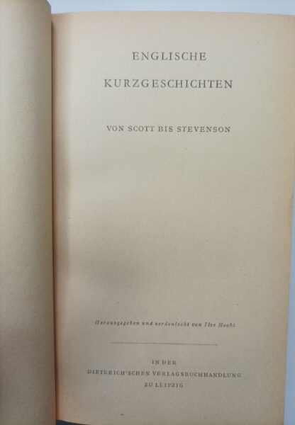 Englische Kurzgeschichten von Scott bis Stevenson [Sammlung Dieterich Band 56]. – Bild 3