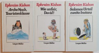 3 Bände Kishon – Salomos Urteil zweite Instanz – Wie unfair, David – Arche Noah, Touristenklasse.