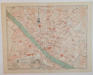 Historischer Stadtplan Florenz 1:10.800 – Lithographie 1897 [1 Blatt].