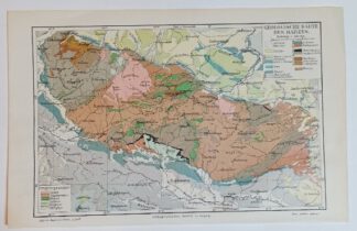 Historische Karte – Geologische Karte des Harzes – Lithographie 1897 [1 Blatt].