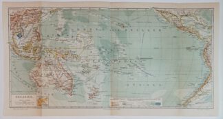 Historische Karte – Ozeanien 1:50 Mio. – Lithographie 1890 [1 Blatt].