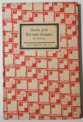 Der letzte Sommer – Eine Erzählung in Briefen – Insel-Bücherei 172.