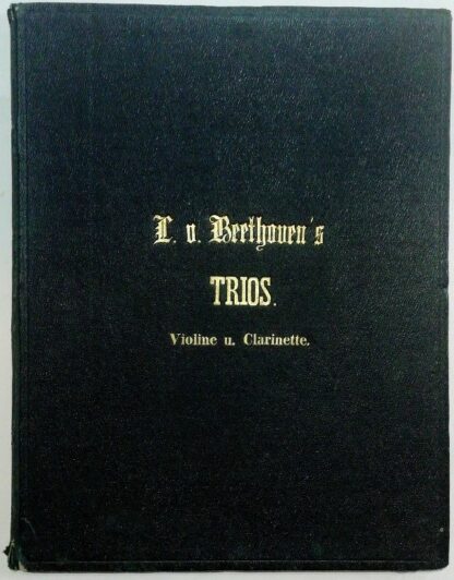 Beethoven´s Trios für Pianoforte, Violine und Violoncell.