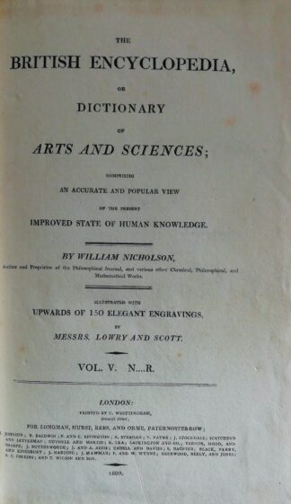 The British Encyclopedia or Dictionary of Arts and Sciences Vol. V. N-R. 3