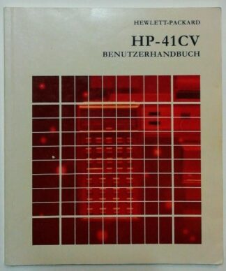 Hewlett-Packard – HP-41CV Benutzerhandbuch. 2