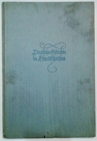 Deutsche Gedichte in Handschriften.