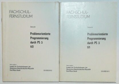 Problemorientierte Programmierung durch PS 3 1/2 und 2/2 [2 Hefte].